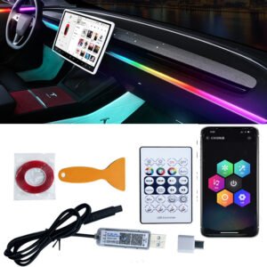 usb car ambient light music rhythm light
