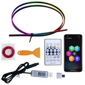 usb car ambient light music rhythm light