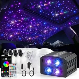 Car star lights and shooting stars