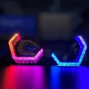 custom made dc12v 5d crystal car led angel eyes , daytime running light for car headlight