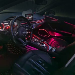 car interior atmosphere light strip kit car ambient light interior led acrylic guide fiber optic strips flow symphony